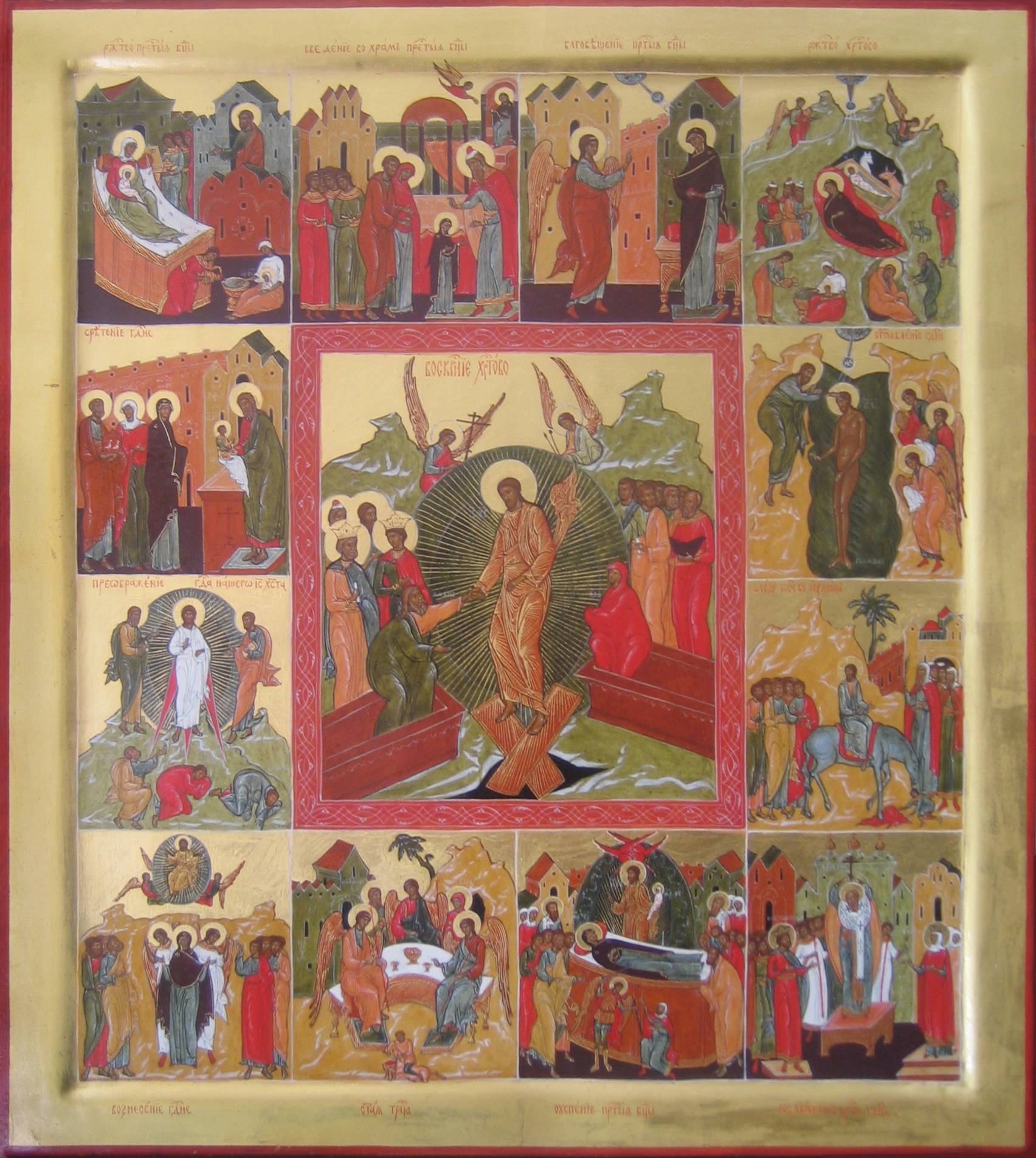 Résurrection — Descente aux enfers et douze fêtes